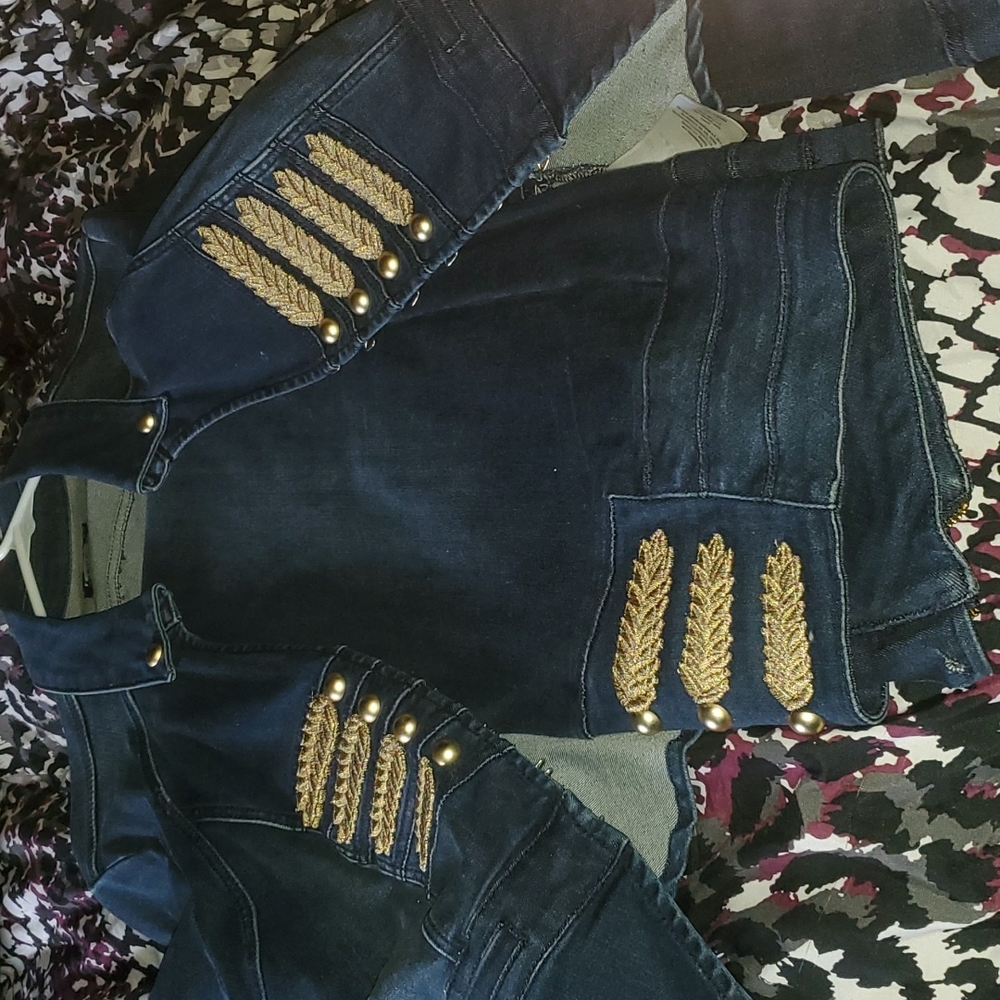 Denim jacket with pants